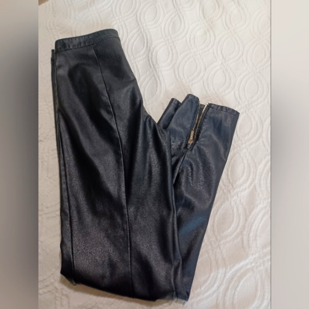Armani Exchange faux leather pants